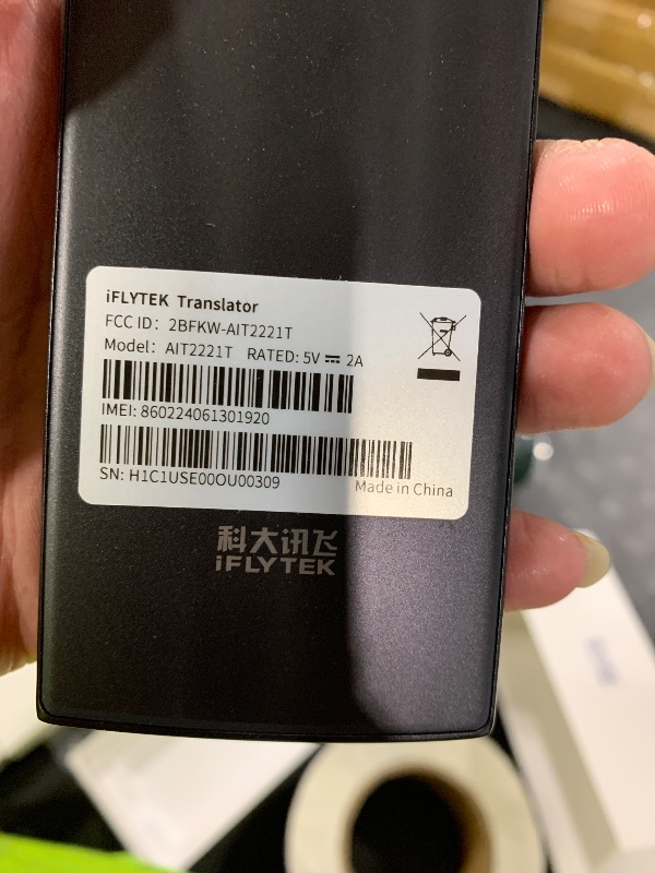 View 3 of iFLYTEK AI Language Translator, 60 Languages, Black