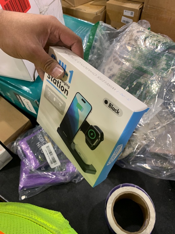 View 2 of GETPALS 3-in-1 Wireless Charging Station for Apple Devices