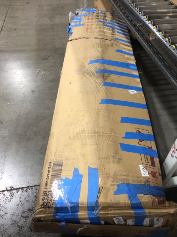 Photo 1 of MAJOR DAMAGE---------------------------------SELLING FOR PARTS ONLY -------------------------------------KING WOODEN BED FRAME BOX 1 OF 2