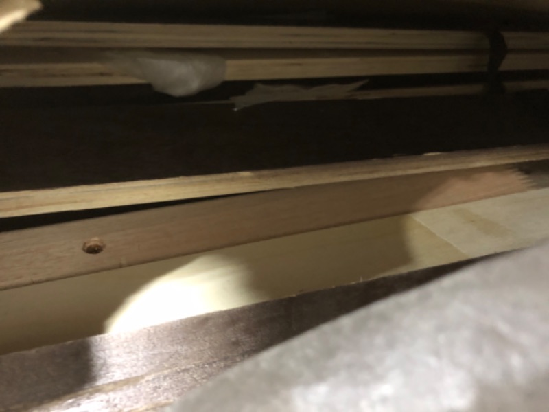 View 2 of MAJOR DAMAGE---------------------------------SELLING FOR PARTS ONLY -------------------------------------KING WOODEN BED FRAME BOX 1 OF 2