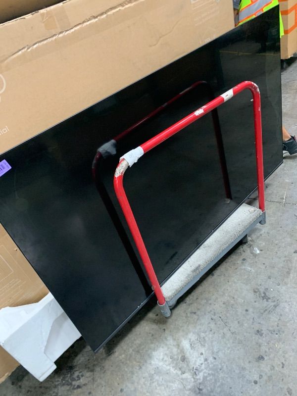 Photo 1 of MAJOR DAMAGE---------------------------------------------SELLING FOR PARTS ONLY--------------------------------------------------------------------------------------------------TCL 65" QM7L Mini-LED QLED Smart TV....USED