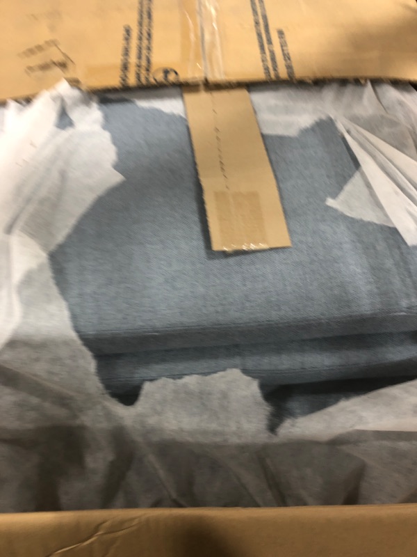Photo 1 of Serta® Bondi 36" Convertible Sleeper Chair, Cot-Size, Modern Farmhouse, Dream Coil® Comfort, Fingerguard® Pinch Point Protection, Soft Woven Polyester Fabric, Blue