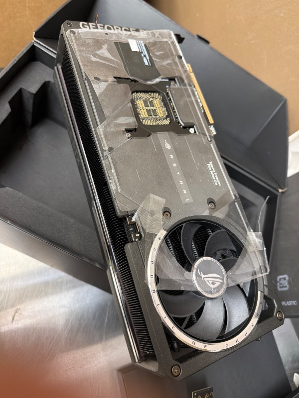 Photo 1 of ASUS ROG Astral GeForce RTX 5090 32GB GDDR7 OC Edition Gaming Graphics Card (Nvidia GeForce RTX5090, Four Fans, 3.8 Slot Design, PCIe 5.0, 2X HDMI 2.1b, 3X DisplayPort 2.1a)