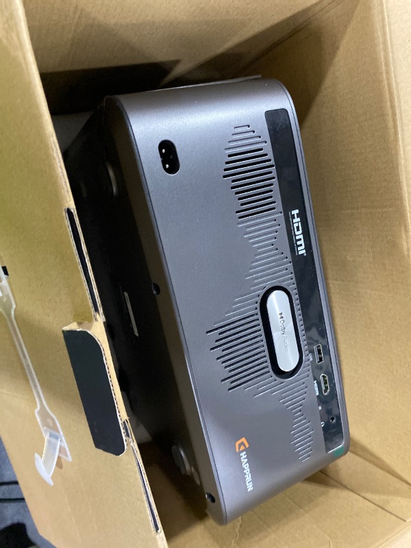 Photo 1 of HAPPRUN 3000 ANSI Lumens Outdoor Projector with Official Google TV