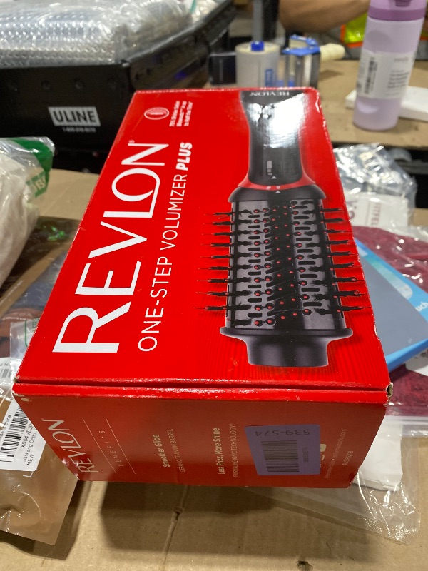 Photo 1 of REVLON One-Step Volumizer Plus Hair Dryer and Styler, 2.4 in Barrel, Black