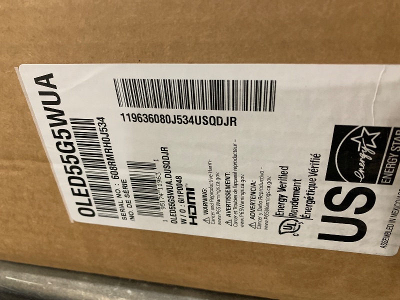 Photo 1 of LG 55-Inch OLED evo AI 4K G5 Series Smart TV (OLED55G5WUA, 2025)