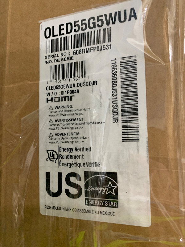 Photo 1 of LG 55-Inch OLED evo AI 4K G5 Series Smart TV (OLED55G5WUA, 2025)`