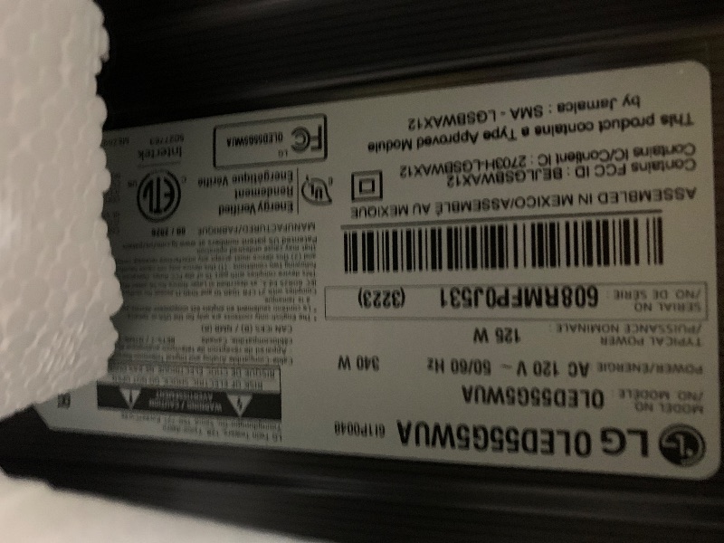 Photo 1 of LG 55-Inch OLED evo AI 4K G5 Series Smart TV (OLED55G5WUA, 2025)`