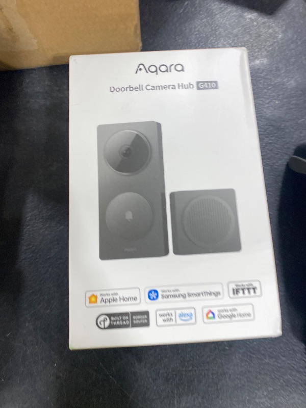 View 2 of Aqara Smart Doorbell Camera G410 with Chime, HomeKit Secure Video, Gray