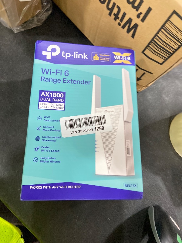 Photo 1 of TP-Link RE615X AX1800 WiFi 6 Range Extender