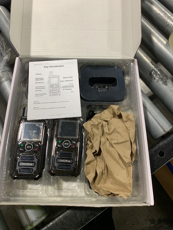 Photo 1 of Global Lifetime Free Rapid Walkie Talkies Unlimited Range, Long Range Two Way Radio with Magnetic Fast Charging Bases, Rugged 4G LTE PoC Radios for Family, Outdoor, Logistics(2 Pack with SIM Cards)