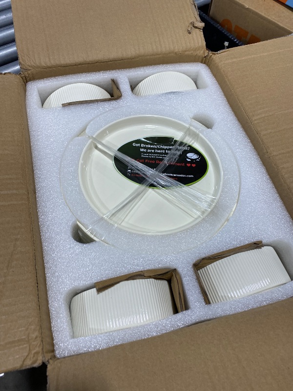 Photo 1 of TheTerra 24-Piece Ceramic Dinnerware Set for 8