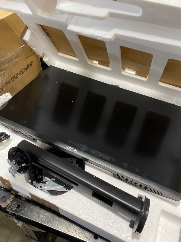 Photo 1 of CUNPU 27 Inch Touchscreen Monitor, 10 Point Touch, FHD 1080P 60Hz Nano IPS Screen, 100% SRGB, VESA Wall Mountable, Tilt Adjustment, VGA HDMI for PC, Laptop Business & Work Station