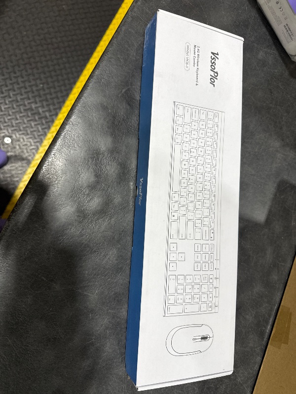 View 2 of VssoPlor Wireless Keyboard and Mouse Combo