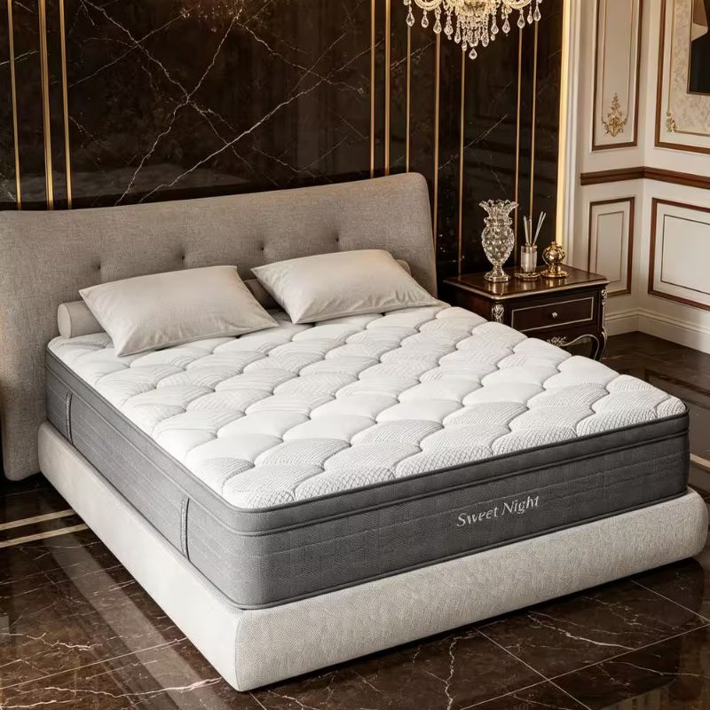 Photo 1 of Queen Medium Memory Foam 16 in. Hybrid Mattress, Pressure Relief and Motion Isolation
