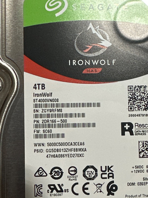 View 4 of Seagate 4TB IronWolf Internal NAS Hard Drive