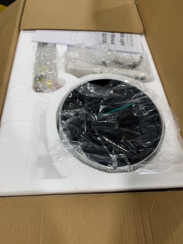 View 3 of Ohniyou 42" Low Profile Ceiling Fan with Light, White
