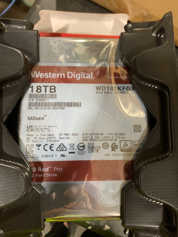 View 4 of Western Digital 18TB WD Red Pro NAS Internal Hard Drive