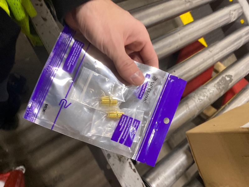 View 2 of VCE RG6 Coax Cable Connector F-Type Female to Female Gold Plated 2 Pack