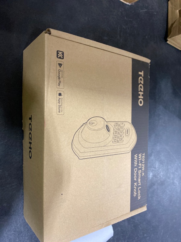 View 2 of TEEHO TE012W-K WiFi Smart Door Lock with Knob, Satin Nickel