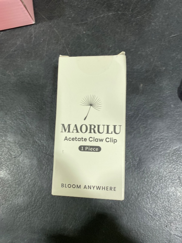 View 2 of MAORULU Acetate Claw Clip - Large French Design Hair Clamp