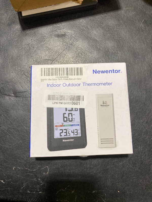 View 2 of Newentor Wireless Indoor/Outdoor Thermometer with Humidity Monitor