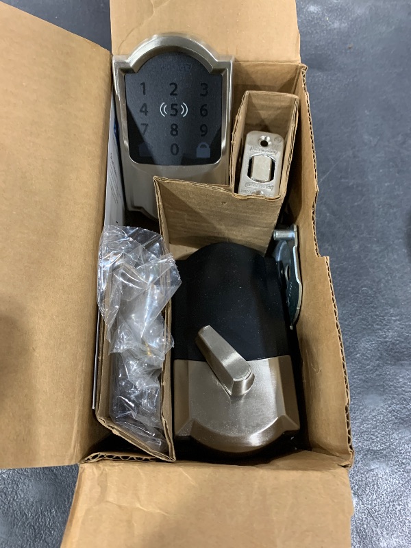 View 5 of Schlage Encode Plus Smart WiFi Deadbolt Lock, Satin Nickel