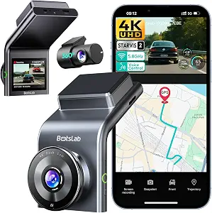 Photo 1 of BOTSLAB G300H Plus 4K STARVIS 2 Dual Dash Cam Front and Rear, No SD Card