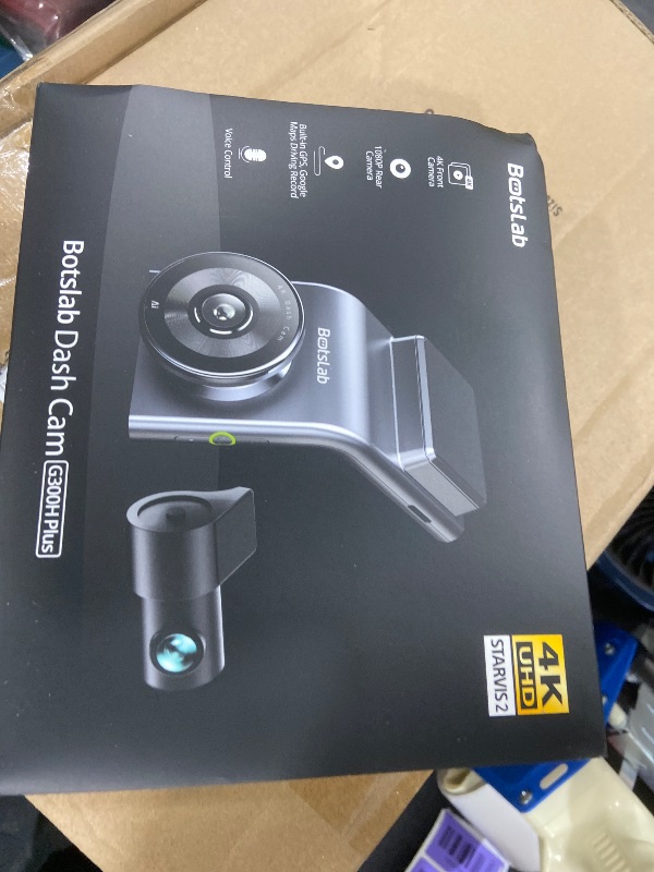 View 2 of BOTSLAB G300H Plus 4K STARVIS 2 Dual Dash Cam Front and Rear, No SD Card
