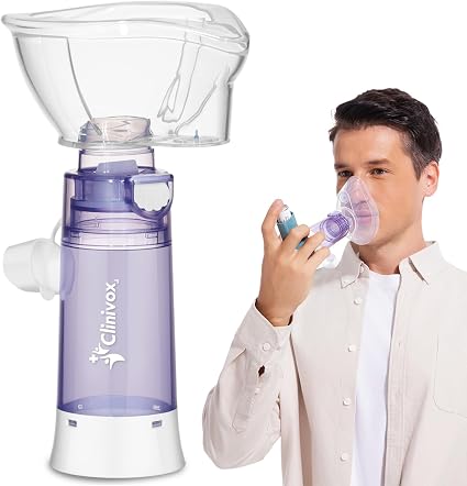 Photo 1 of Inhaler Spacer for Adults, Nessi OTC Spacer, Spacer for Inhaler with Silicone Mask, Anti-Static Chamber & Exhalation Valve, Easy to Use & Clean
