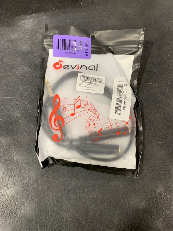 View 2 of Devinal 1/4" TRS Stereo Y-Splitter Cable, 12 Inch