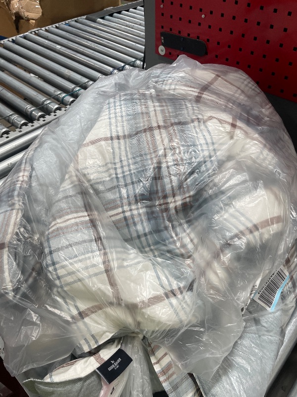 View 2 of ***Missing pillow cases***
Eddie Bauer Alder Plaid Comforter Set Queen Blue/Grey