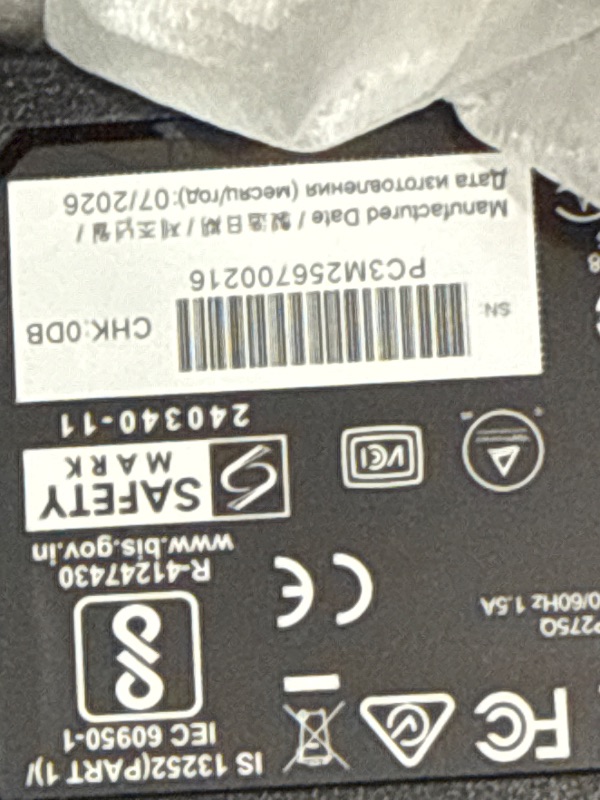 View 2 of *****parts only**** MSI PRO MP275Q 27" WQHD 100Hz Office Monitor