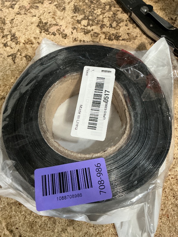 View 2 of 130Ft Shelf Strips Retail Plastic Tags Shelf Label Holders Price Tag Retail Shelf Price Labels Decorative Gondola Shelf Vinyl Insert Ticket Channel Accent Strip for Ticket Channel (Black)