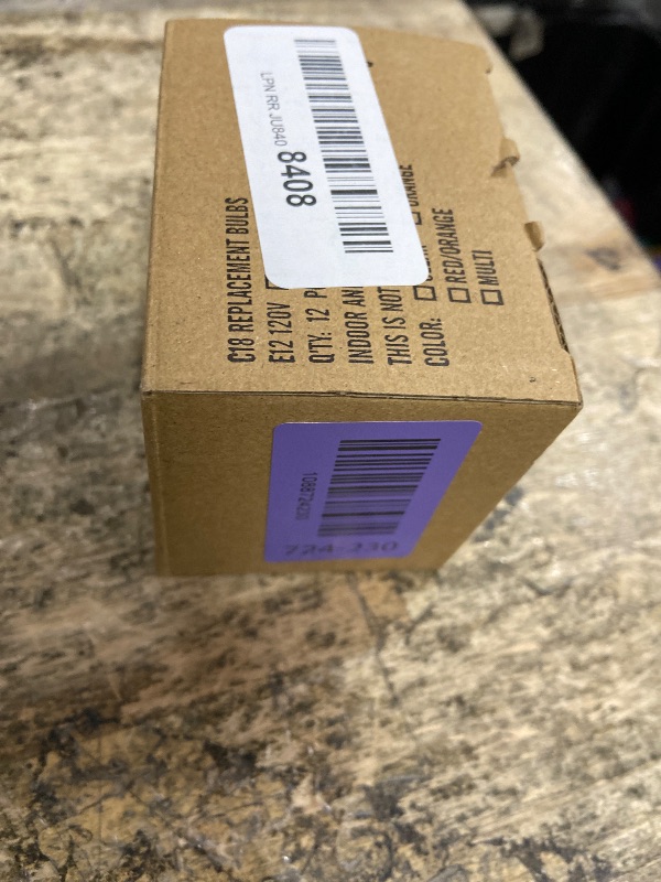 View 2 of 12PK Flickering Flame Light bulbs, Christmas Light Bulbs for Chandeliers