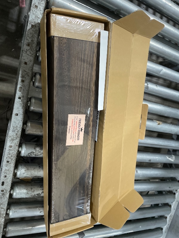 View 1 of 16 Inch Picture Ledge Shelf, Photo Floating Shelves with Lip for Wall