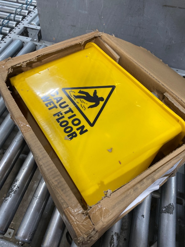 View 3 of 22 Quart Wheeled Mop Bucket with Press Wringer, Add Cotton Loop-End Wet Mop
