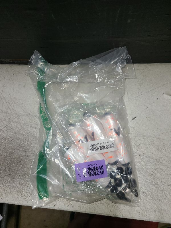Photo 1 of 4 Pack Pre-Rigged Popping Corks for Fishing, Steel Wire Leader Saltwater Fishing Cork Float with Rattling Beads, Weighted Popping Cork for Redfish Trout Snook (White with Orange Splatter, 4" (1/2oz))