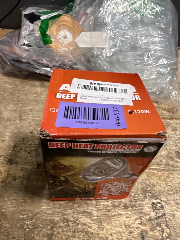 View 2 of 120W Deep Heat Infrared Projector Lamp for Reptiles, Emits both Infrared A & B Wavelengths, Reptiles Basking Light Heat Lamp Bulbs with Reflector for Bearded Dragons, Turtles, Snakes, Lizards, etc.