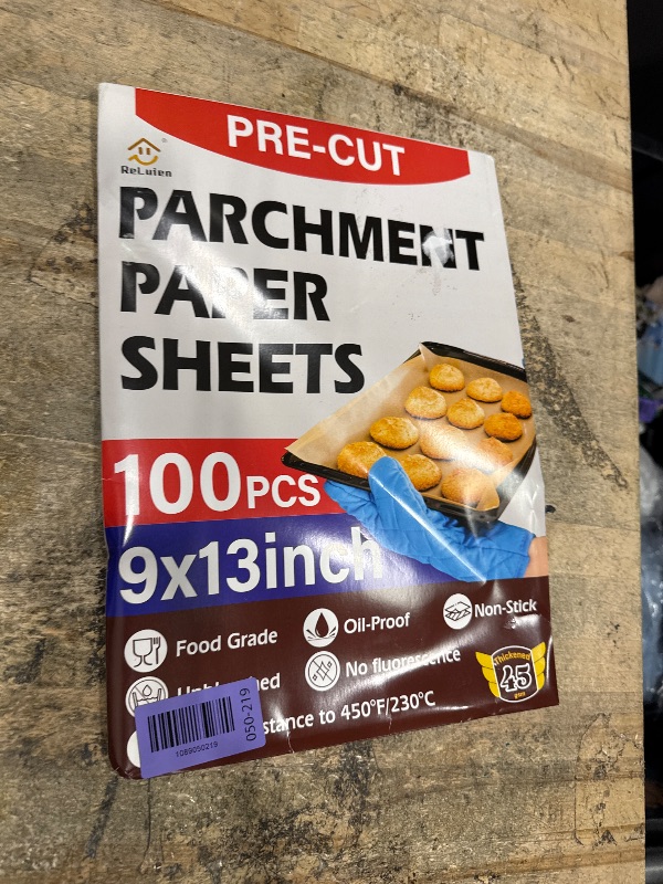 View 2 of 100PCS Parchment Paper Sheets, 9x13 Inches