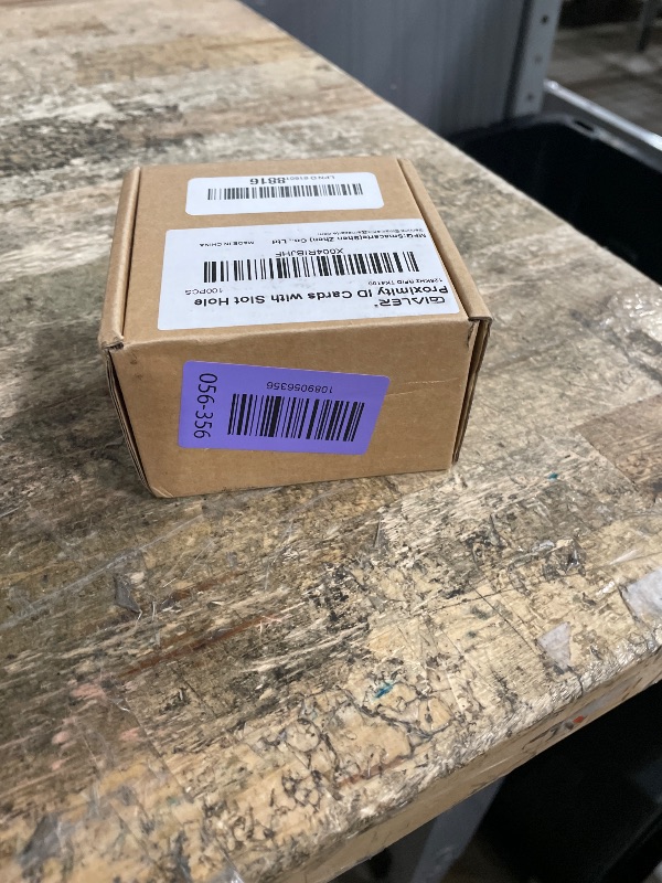 View 2 of 100 pack125KHz RFID TK4100 Proximity ID Cards with Slot Hole Punch Key Token Tag Card for Electronic Door Cabinet Lock or Entry Access Control System EM4100, Read Only