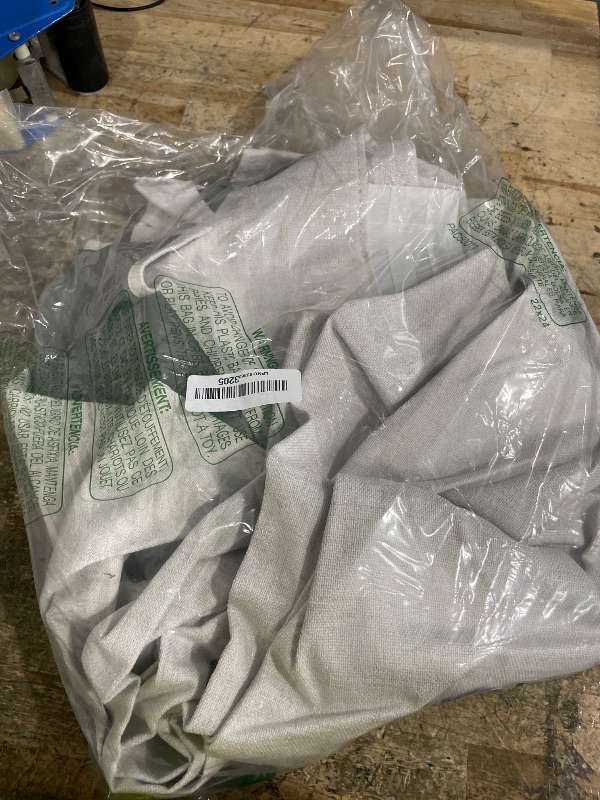 View 2 of 144 Inch Blackout Curtains Linen 2 Panels 50W x 144L Natural Birch