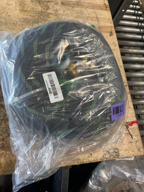 View 2 of 100ft Garden Hose?Non-Expandable Water Hose with 8 Function Spray Nozzle, Burst-Resistant?Kink-Free?Lightweight?Durable & Flexible 3/4" Garden Hose for Gardening, Yard?Lawn, Car Washing