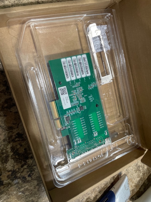 View 3 of 1000Mbps Gigabit Ethernet Converged Network Adapter (NIC) with Intel I350 Chip | Ethernet PCI Express NIC Network Card | Quad Copper RJ45 Ports | PCI Express 2.1 X4 | Compare to Intel I350-T4