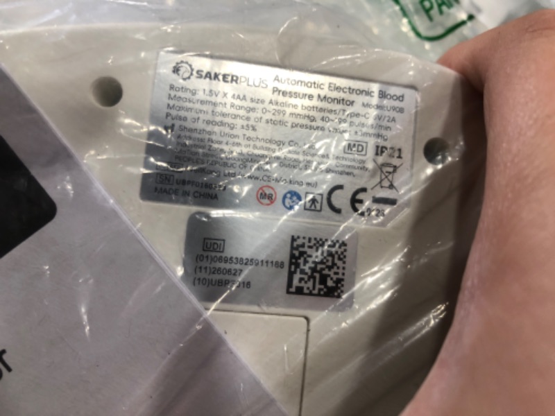 View 4 of SakerPlus Automatic Upper Arm Blood Pressure Monitor