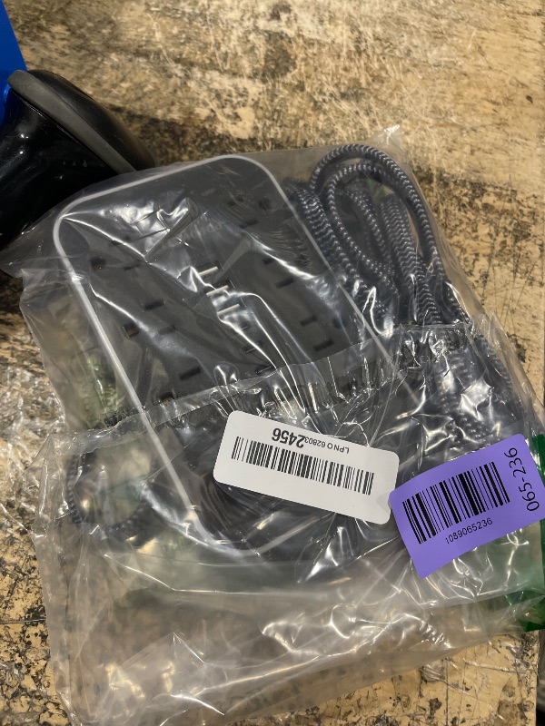 View 2 of 10 FT Power Strip Extension Cord Surge Protector
