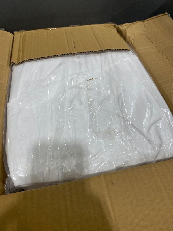 View 3 of 10 Pack 120 Inch White Round Tablecloth, Washable Polyester Tablecloths Stain & Wrinkle Resistant, Elegant Fabric Table Cloth for Wedding Party Banquet Dining Decoration Banquet, Formal Events