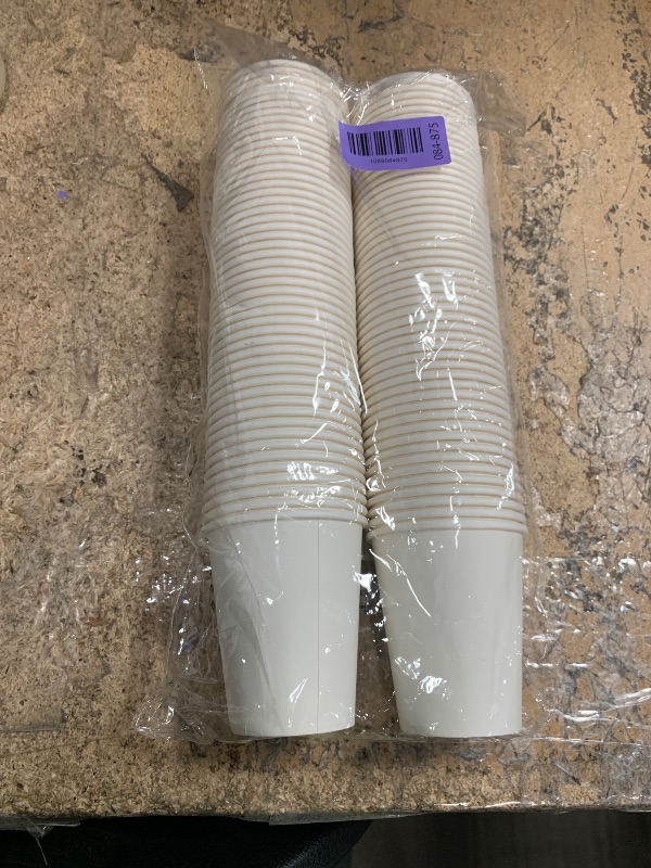 View 2 of 100 Park Disposable Hot Coffee Cups - Bulk 8 Oz Paper Cups, Disposable cups
