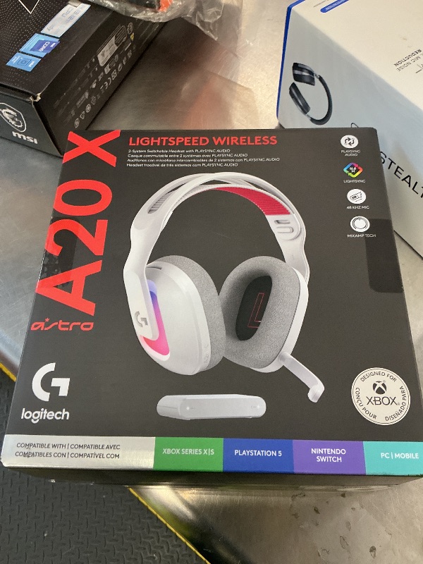 Photo 1 of Logitech G Astro A20 X Multi-Platform Wireless Gaming Headset - White