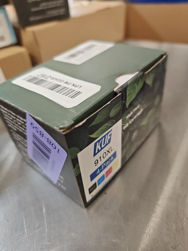 View 2 of KUF 910XL Ink Cartridges, 4-Pack (Black, Cyan, Magenta, Yellow)